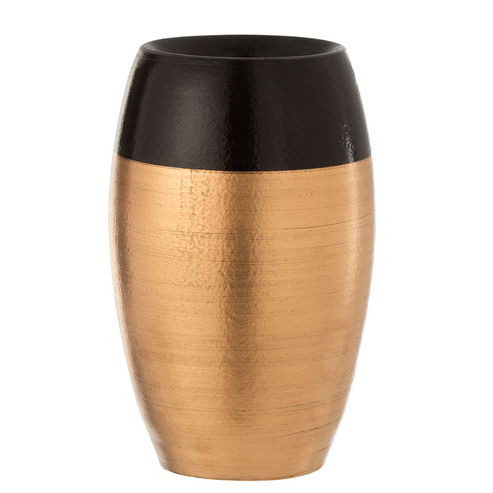 Black/Gold Terracotta Edge Vase