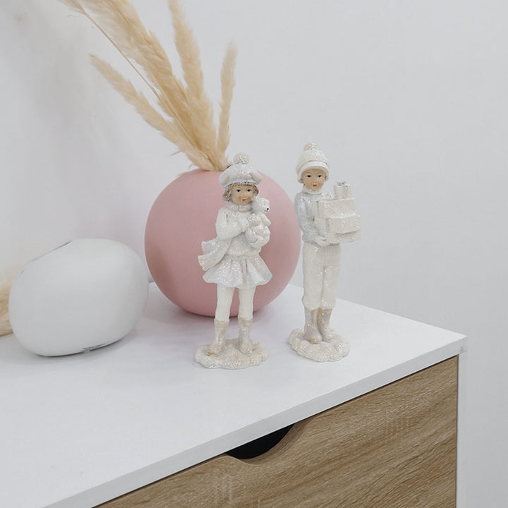 Resin children's gift holder figurines
