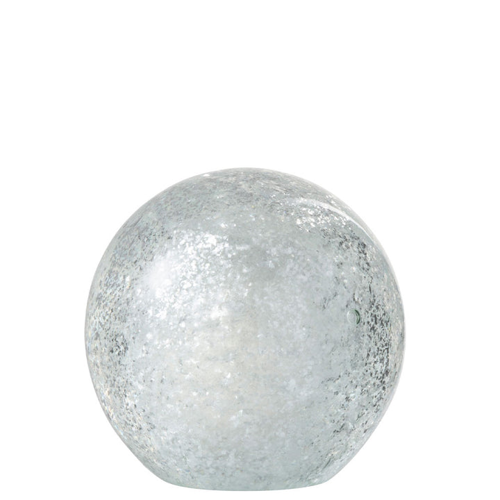 Crystal ball paperweight with bows