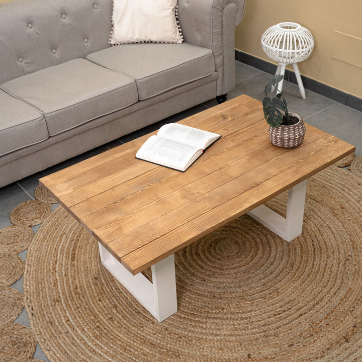 Nordic style wooden coffee table for living room