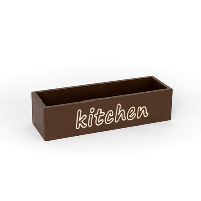 Wooden chopping board with engraved Kitchen writing