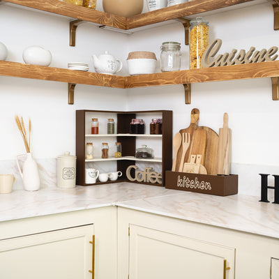 Wooden chopping board with engraved Kitchen writing
