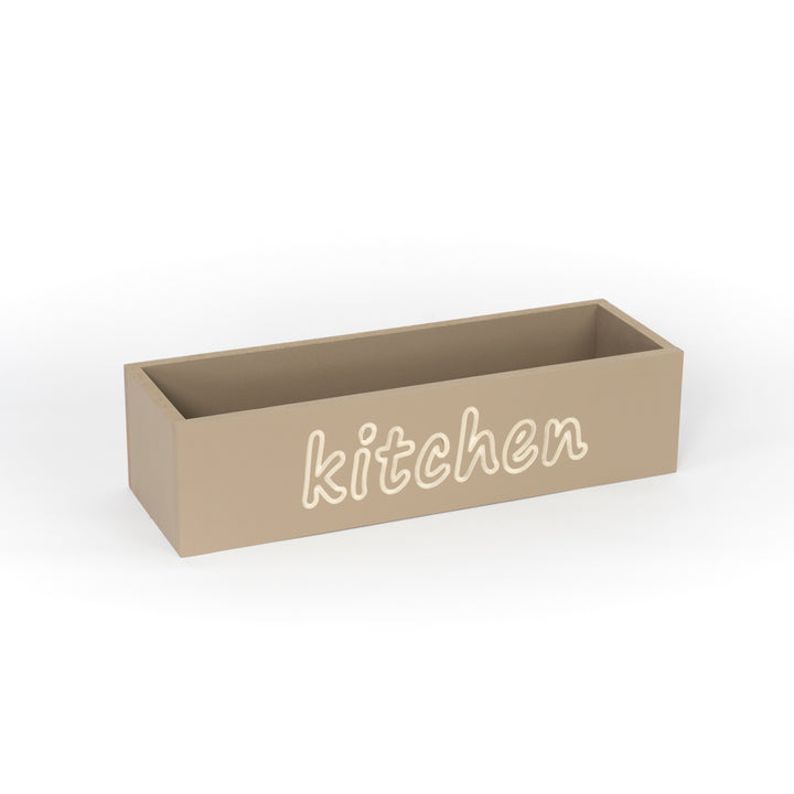 Wooden chopping board with engraved Kitchen writing