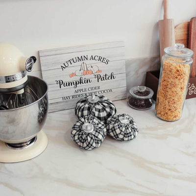 Set Zucchette in Stoffa Black 3pz