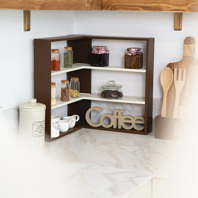 Angolare alzatina 2 ripiani