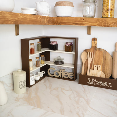 Angolare alzatina 2 ripiani