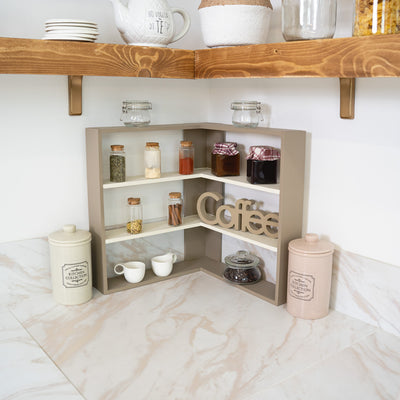 Angolare alzatina 2 ripiani