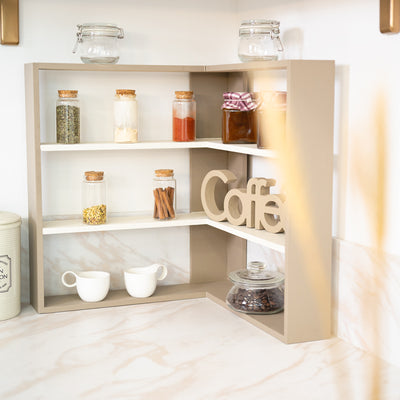 Angolare alzatina 2 ripiani