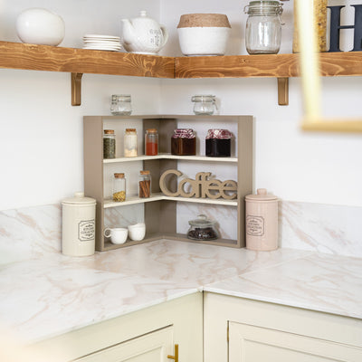 Angolare alzatina 2 ripiani