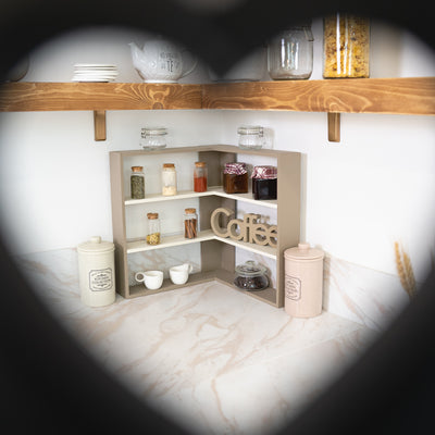 Angolare alzatina 2 ripiani