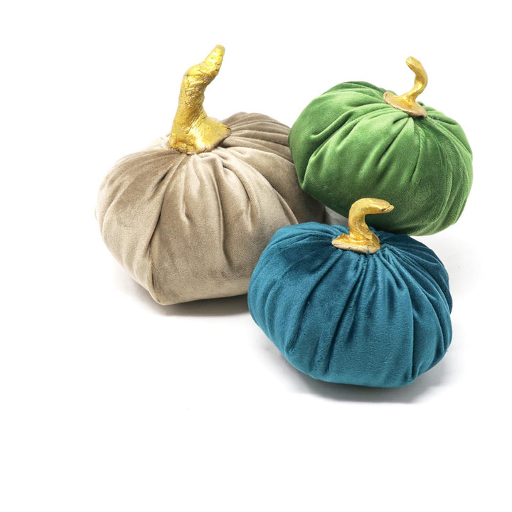 Set Nature Decorative Pumpkin in velvet