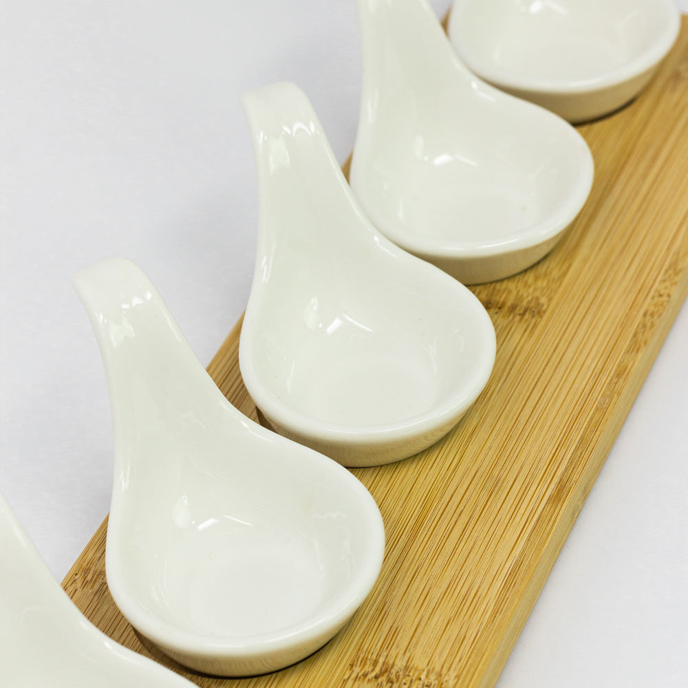 Set of 6 bowls with tray