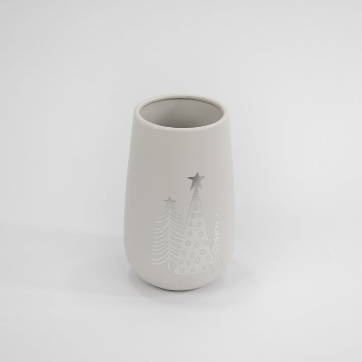 Christmas tree ceramic vase