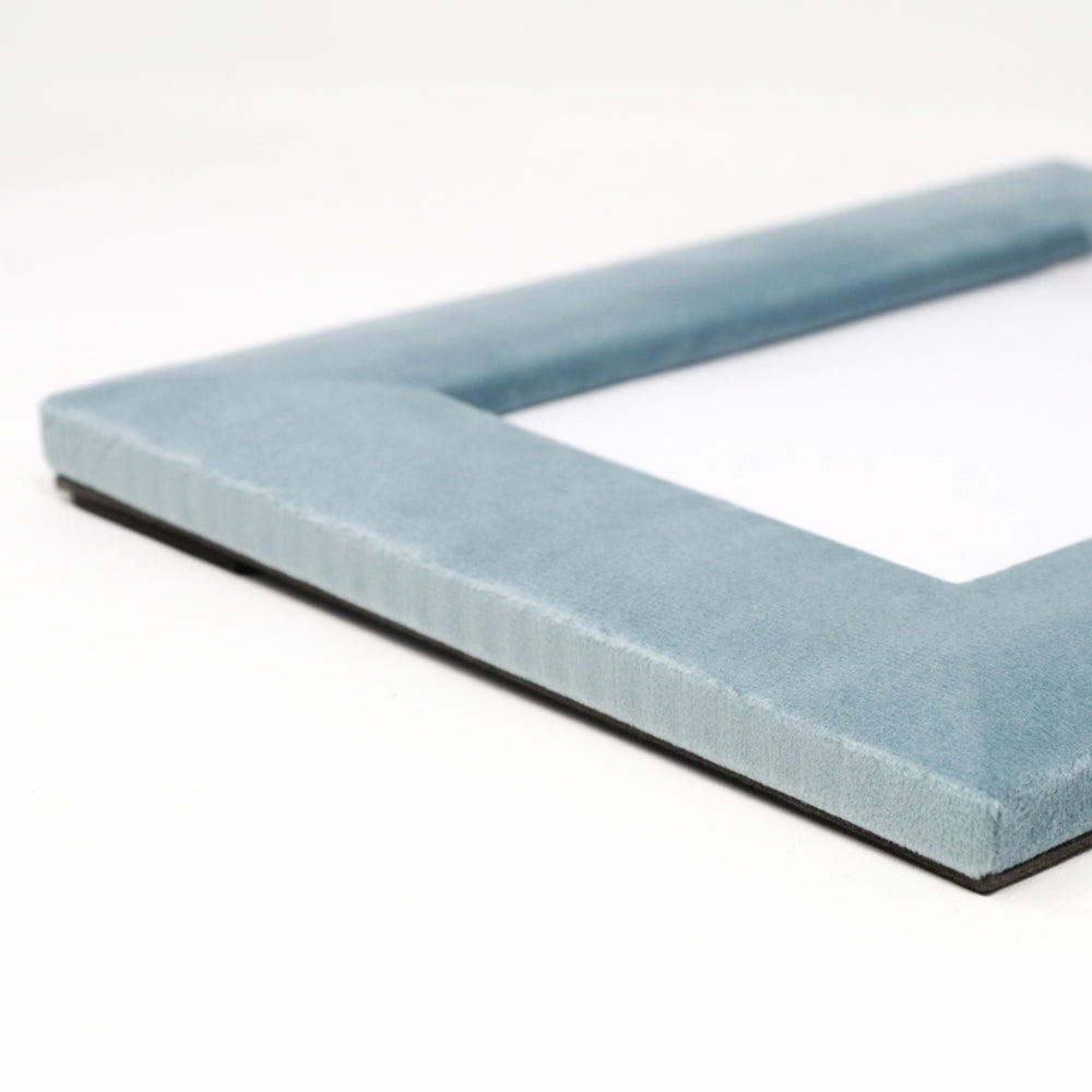 Powder Blue velvet photo frame