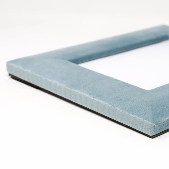 Powder Blue velvet photo frame