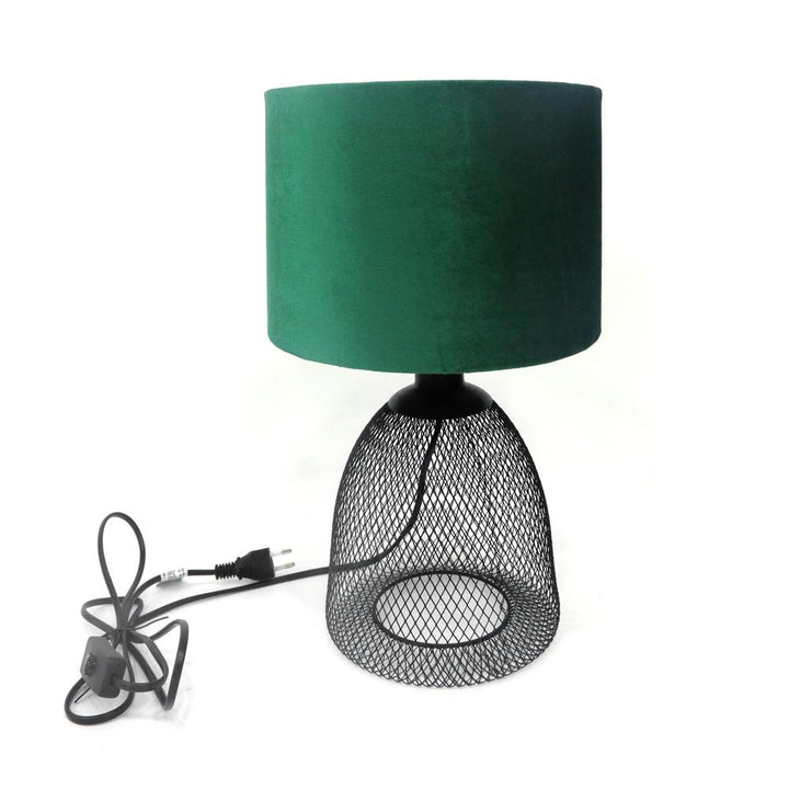 Lamp with Tropez Velvet Lampshade