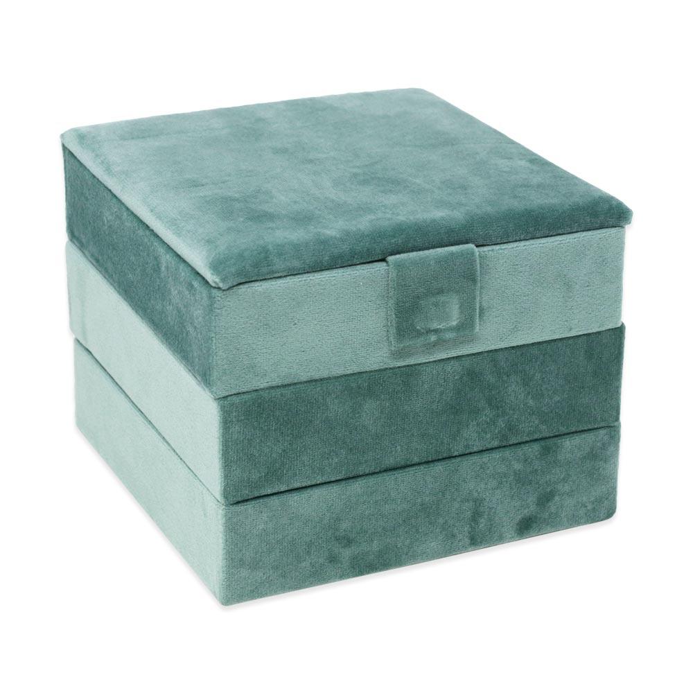 Portagioie in velluto Verde Smeraldo