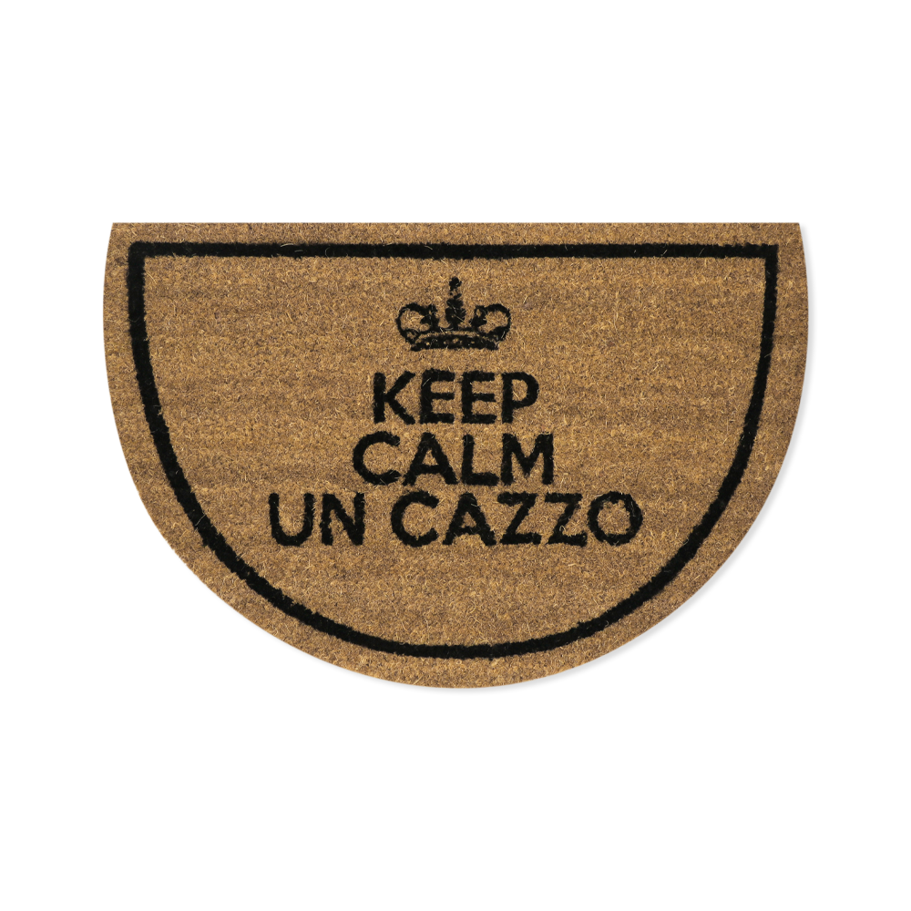Keep Calm Rounded Coconut Doormat