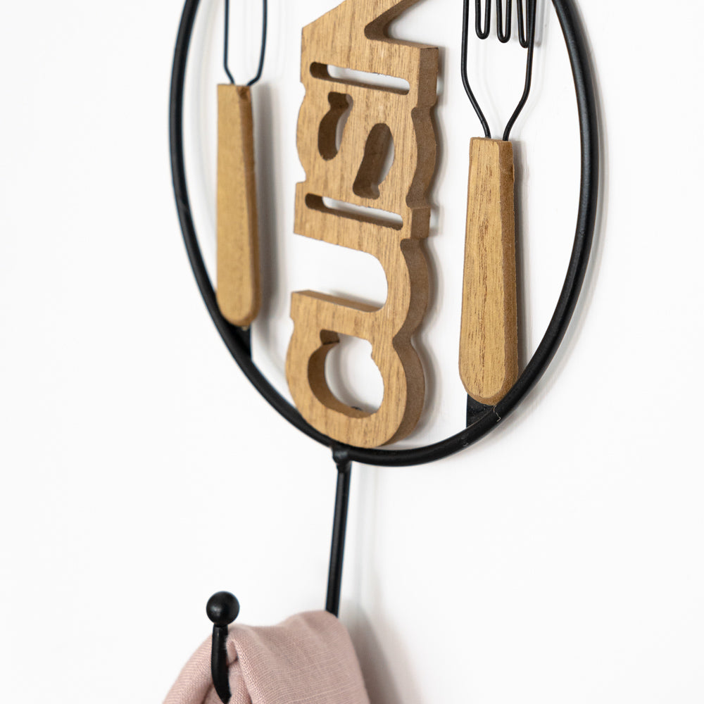 Wood and iron hanger