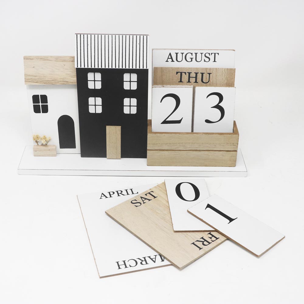 Calendario soprammobile in legno