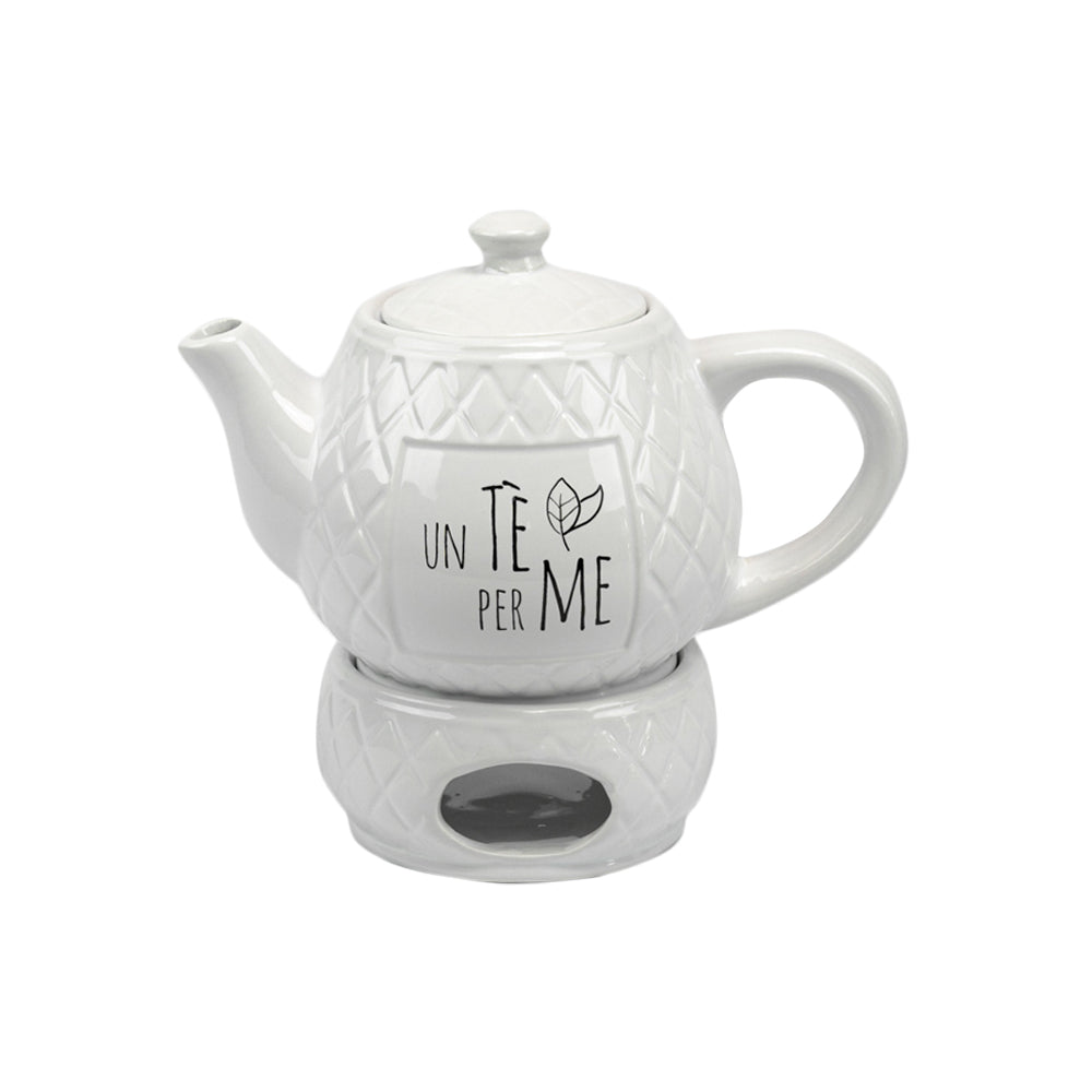 Ceramic teapot with heater