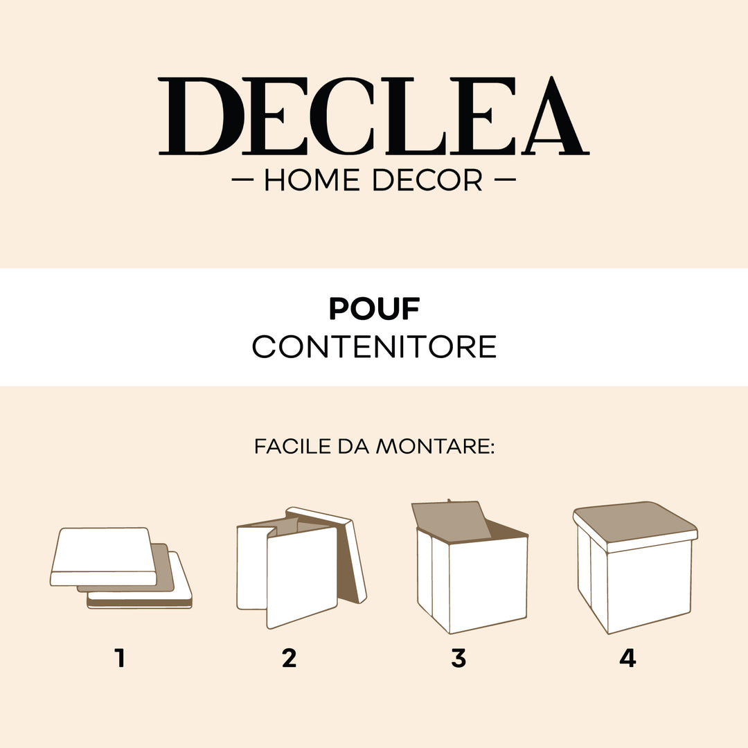 Pouf Contenitore Velluto Bordeaux