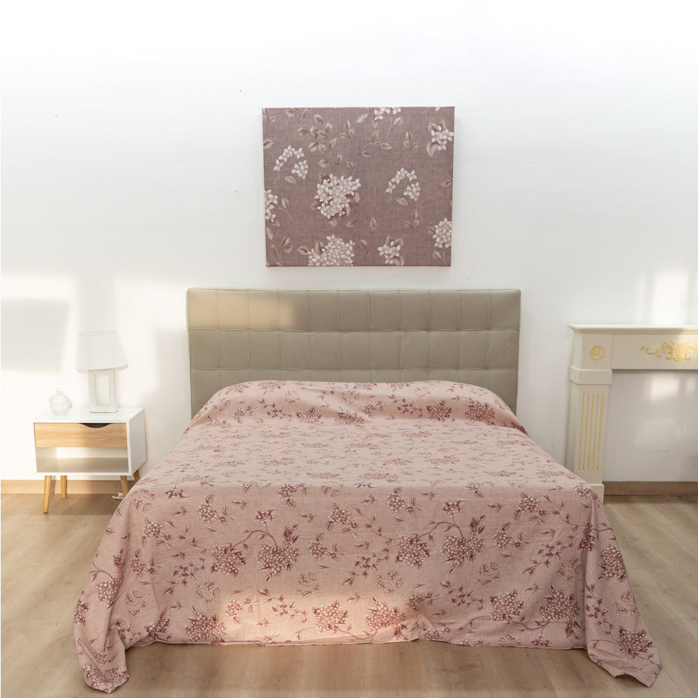 Pink Hydrangea Piquet Bedspread