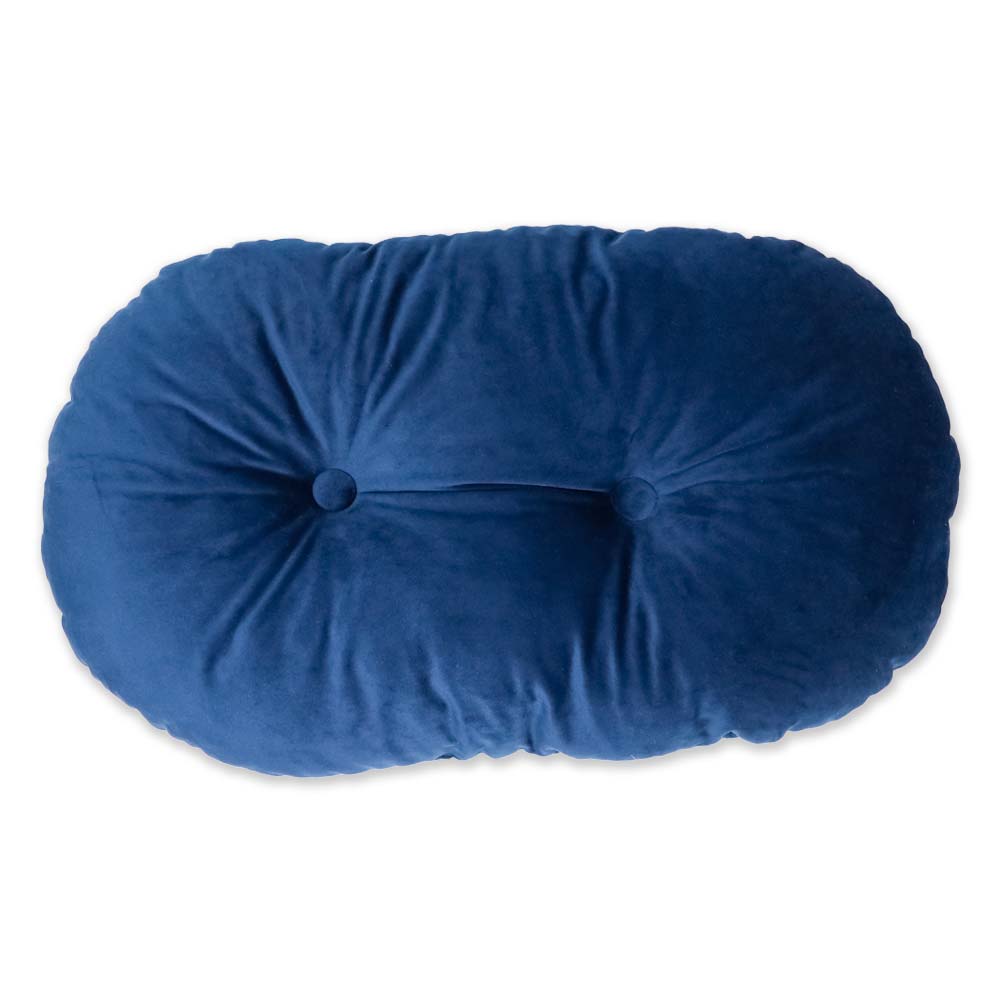 Oval cushion in Opalgrün velvet