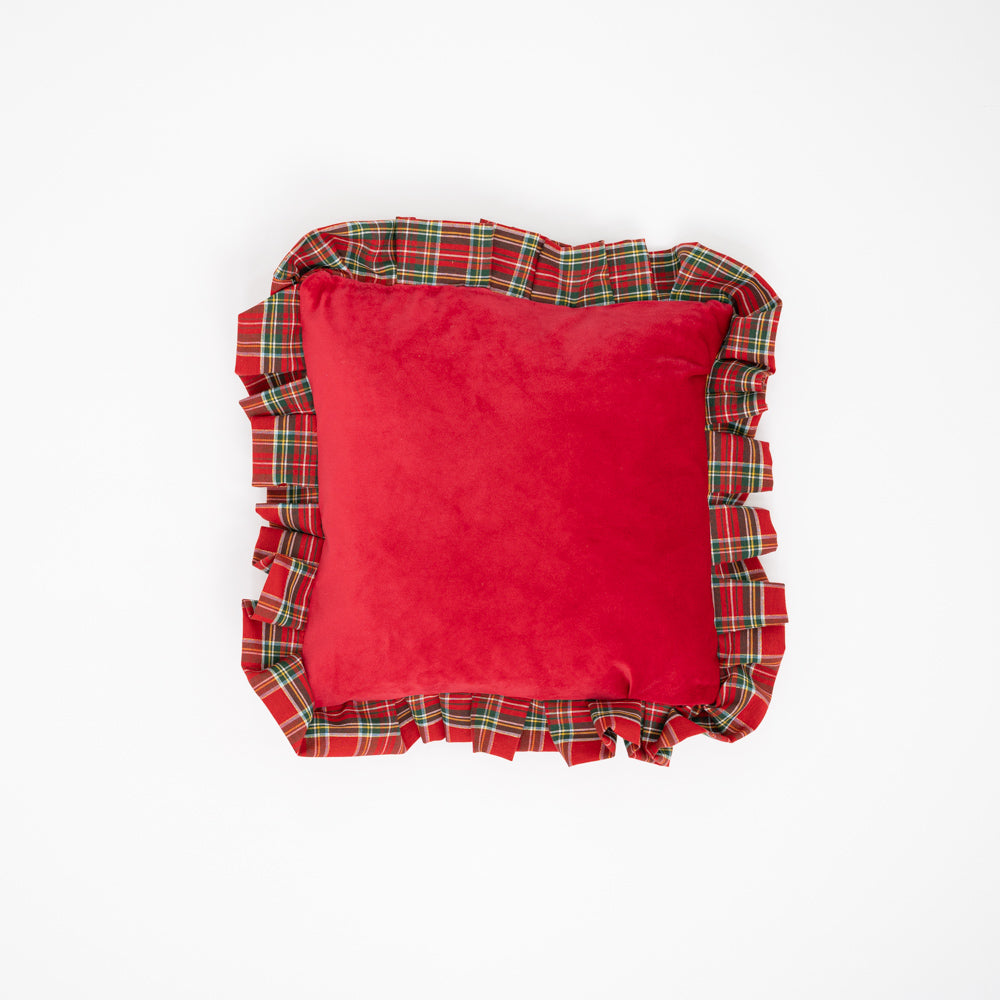 Cuscino Volant Tartan