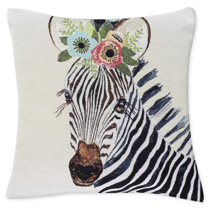 Cuscino Zebra Flowers