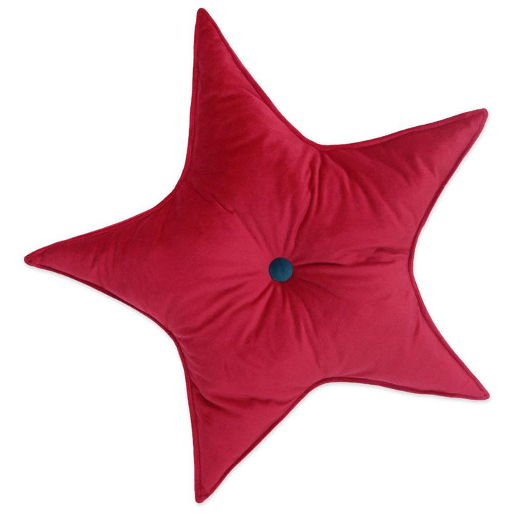 Red Velvet Star Cushion