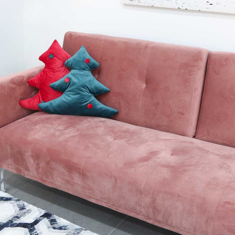 Red Velvet Tree Cushion