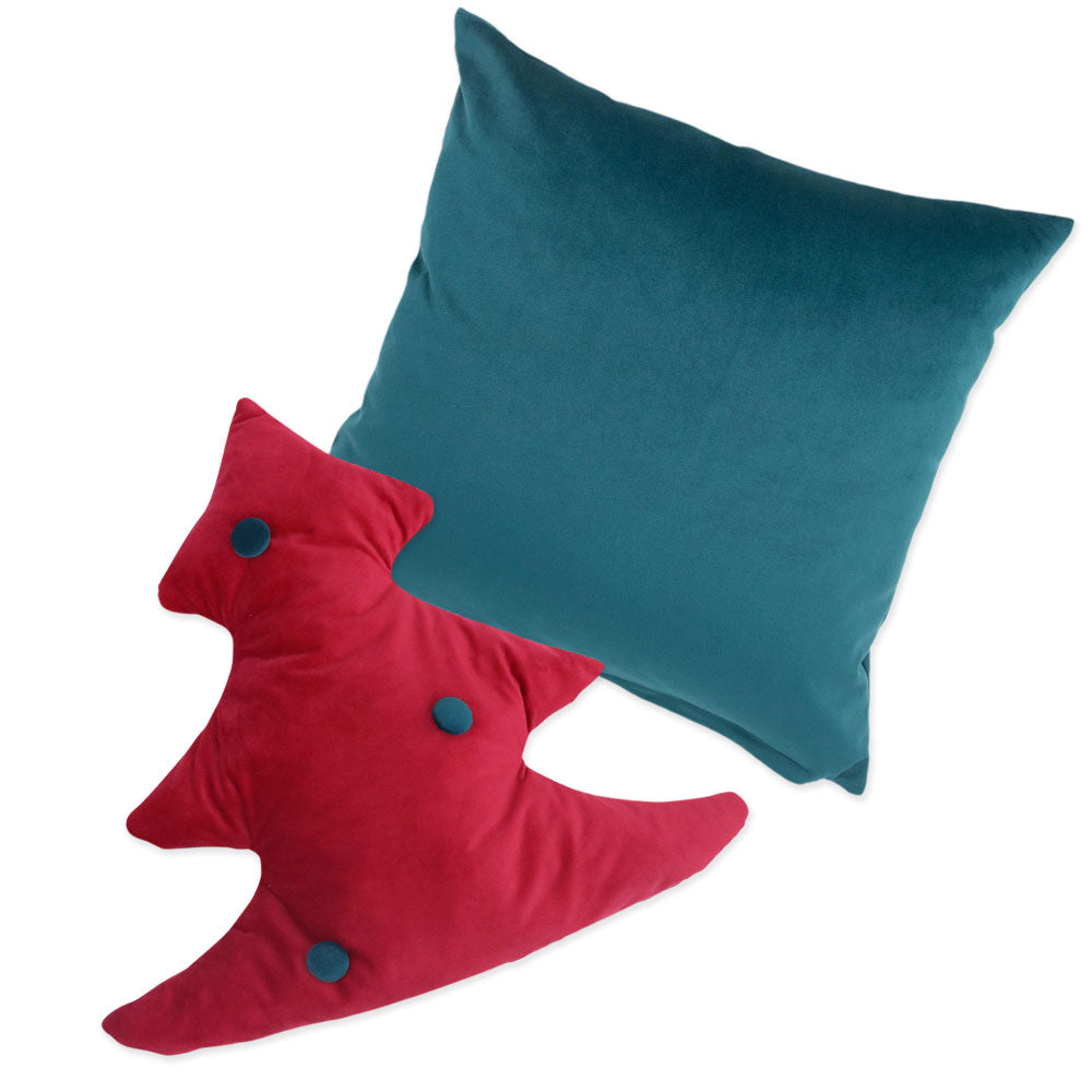 Velvet Christmas Cushion Set