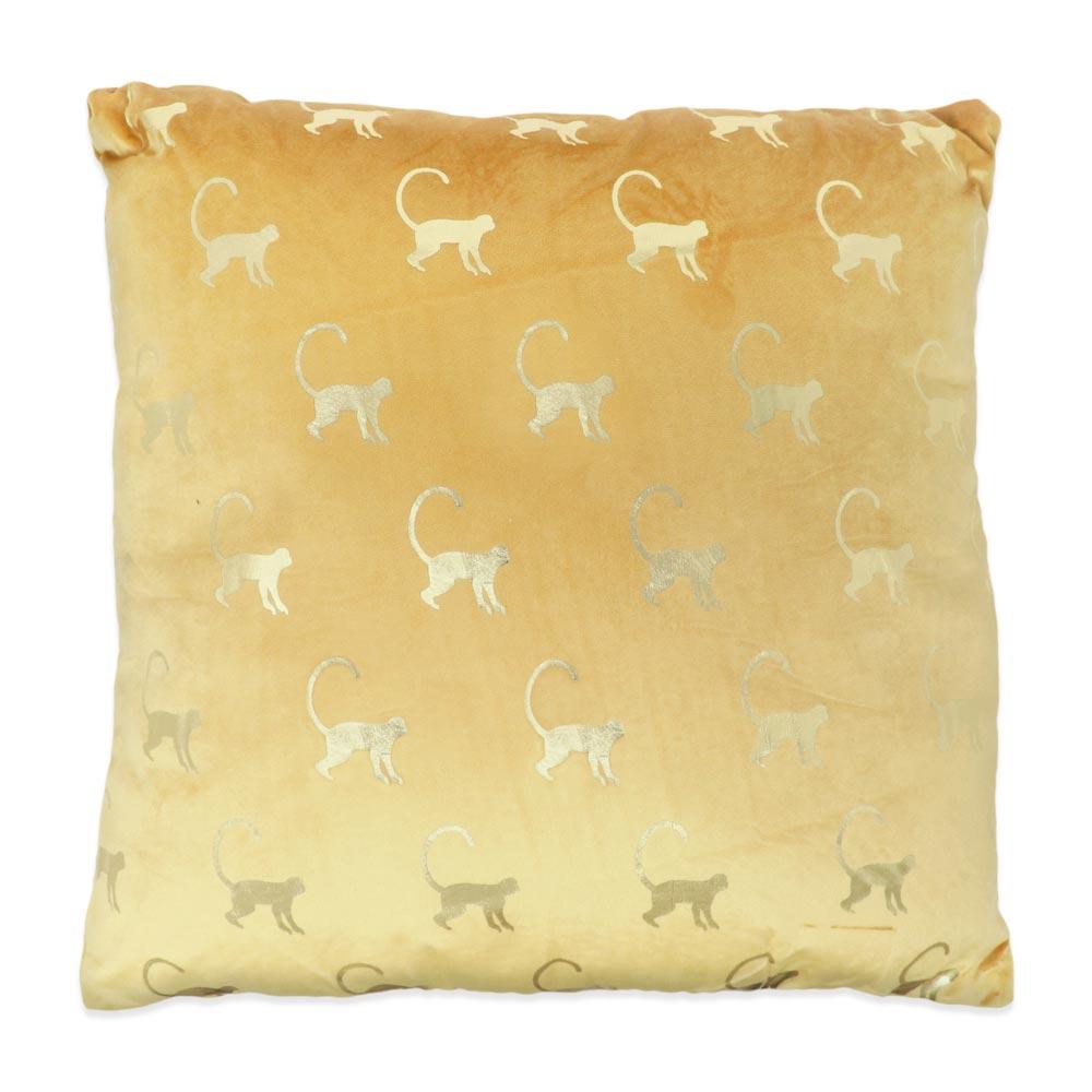 Patterned Velvet Cushion