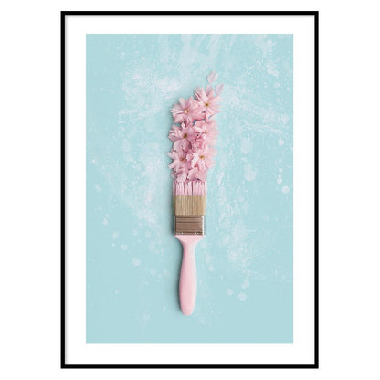Poster Brush Flowers