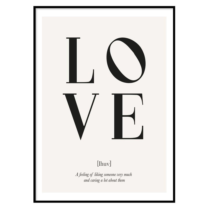 Poster definition of Love