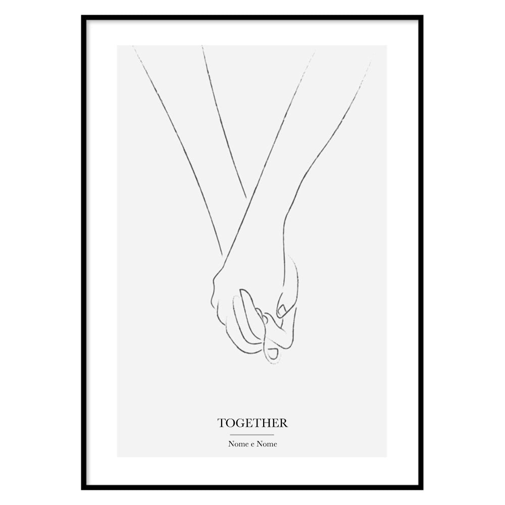 Personalized Poster Hand in Hand