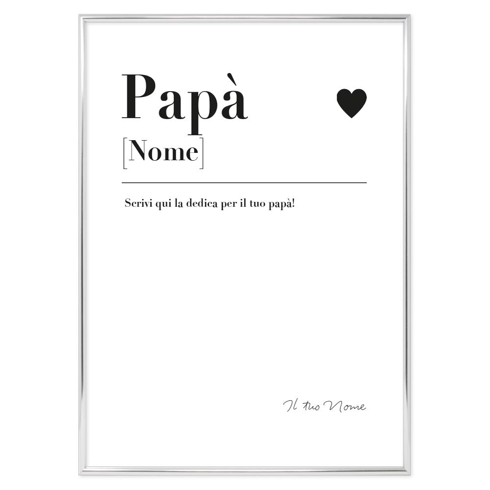Poster Personalizzato Papà – Declea
