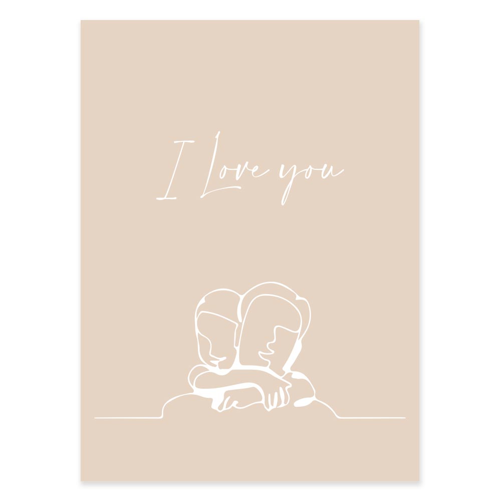 Poster Personalizzato I Love You