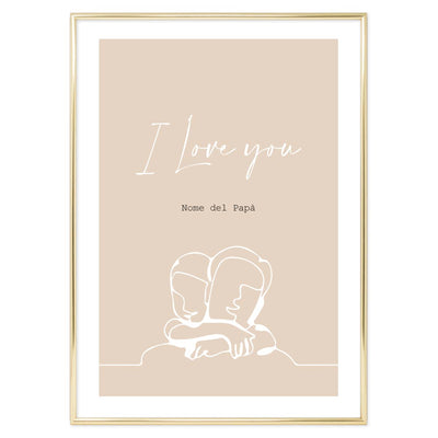 Poster Personalizzato I Love You