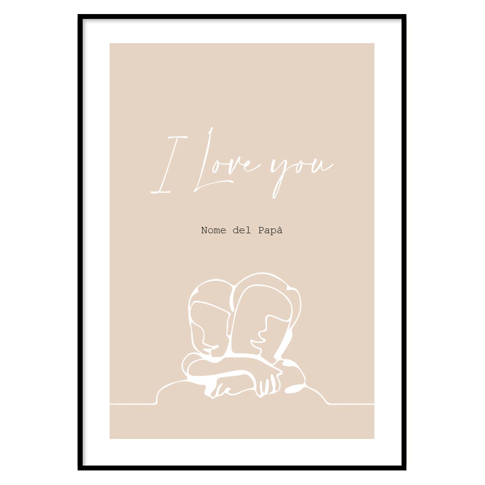 Poster Personalizzato I Love You