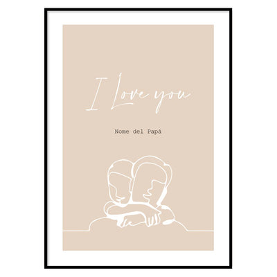 Poster Personalizzato I Love You