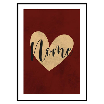 Personalized Heart Poster