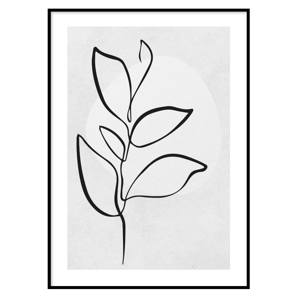 Floral Lines Poster