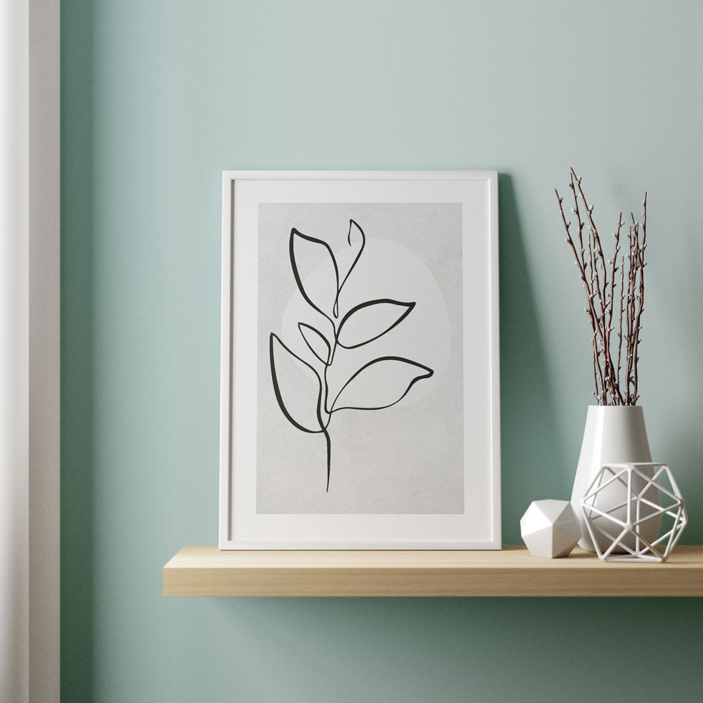 Floral Lines Poster