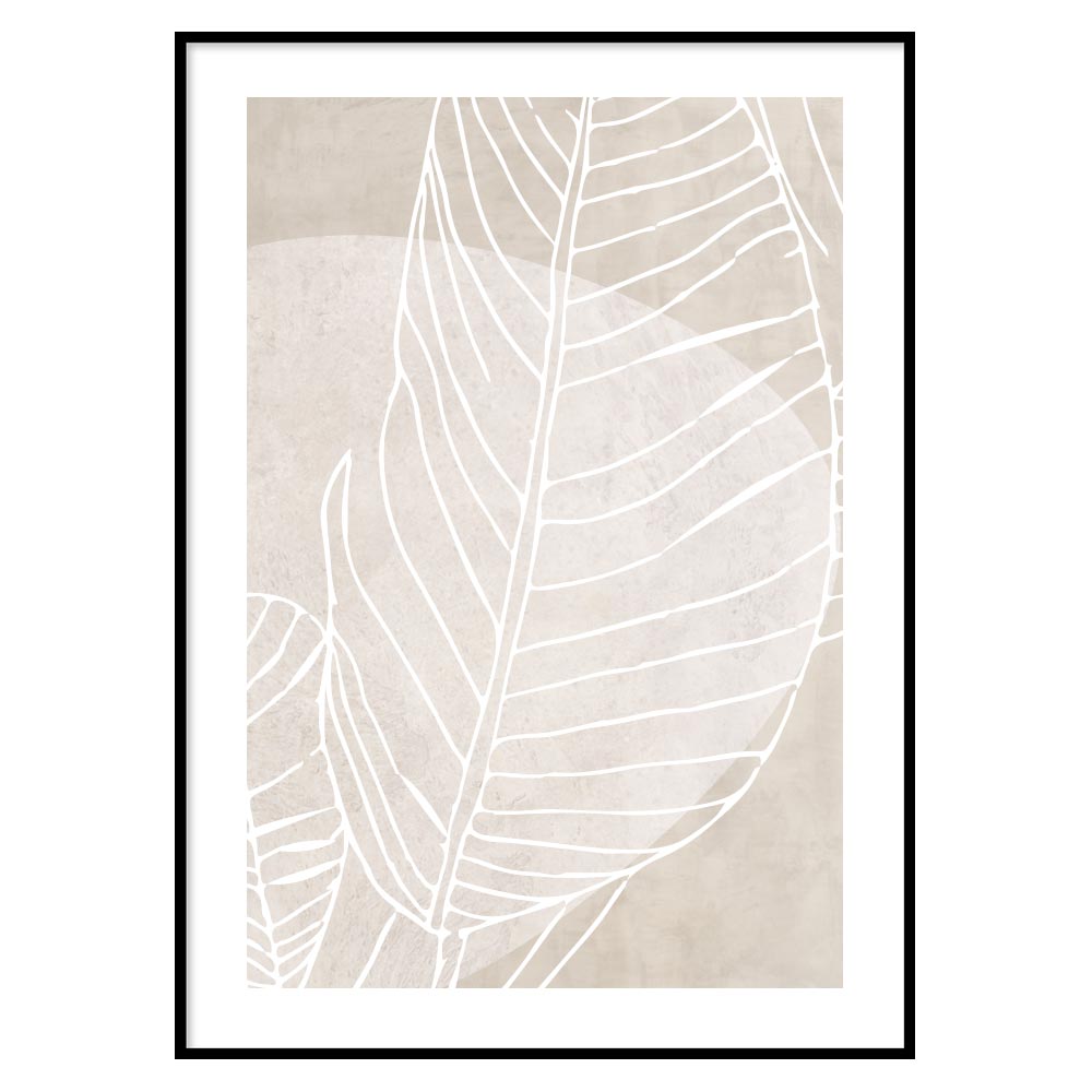 Light Color Leaf Poster