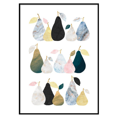 Poster Marble Fruits