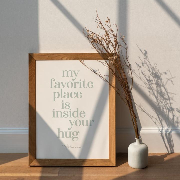 Personalized Poster Inside your hug