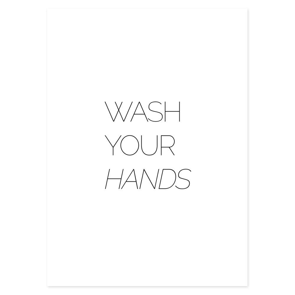 Poster Bagno Wash your Hands