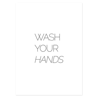 Poster Bagno Wash your Hands